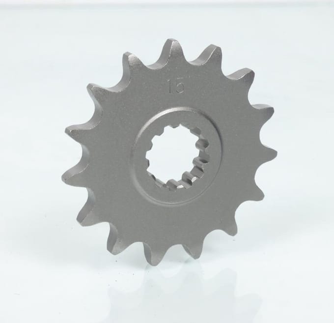 Pignon de sortie de boite 15 dts pas 420 pour moto Beta 50 RR AM2 017 Neuf