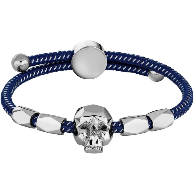 Police heren Armband Konso kunststof, metaal One Size Blauw 32012829