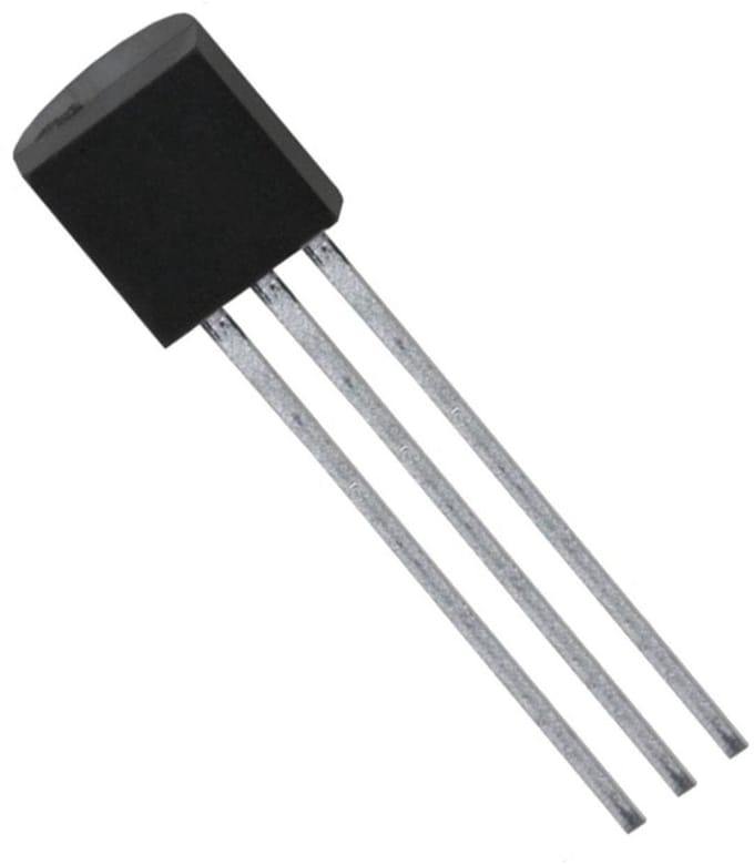 Transistor - Halfgeleider Component - Elektronische Circuits - TO-92 Omhulsel - V6300RTO3C - Metaal