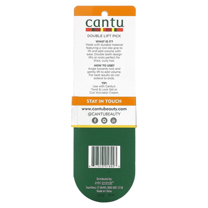 Cantu Extra Lift Double Row Pick - Afro kam