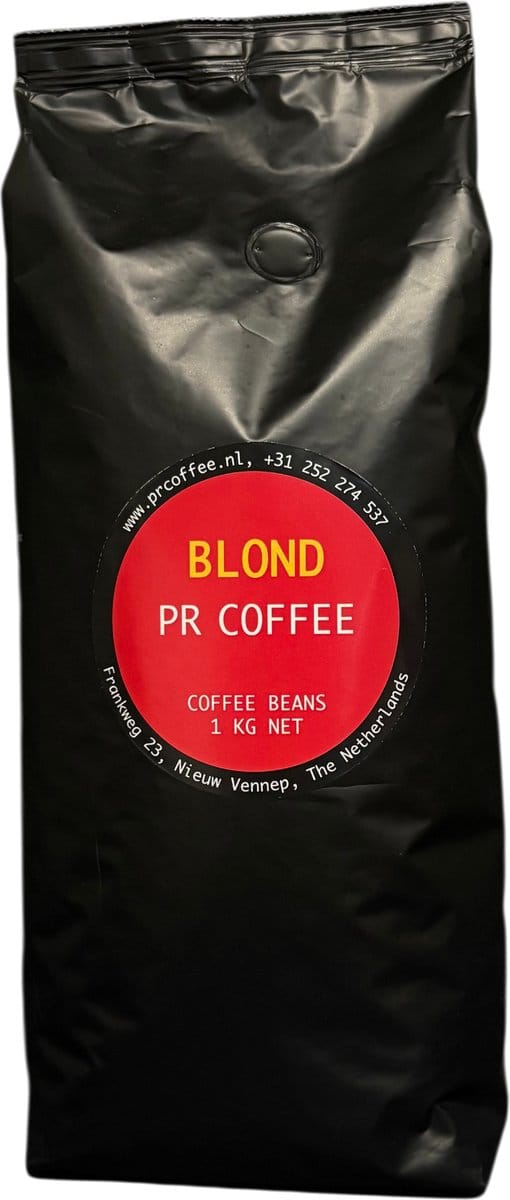PR Coffee - espresso koffiebonen 1 kg | cappuccino blend | Blond Roast - Intensiteit 4/5