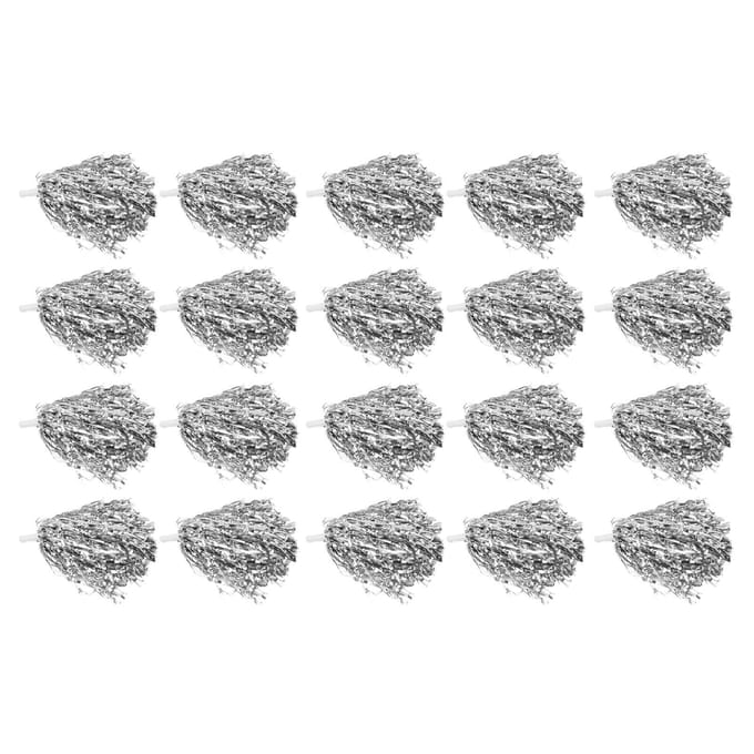 20 Stuks Cheerleading Squad Handbloem 3.3in Handvat Effen Kleur Duurzaam PET Cheerleading Pompons voor