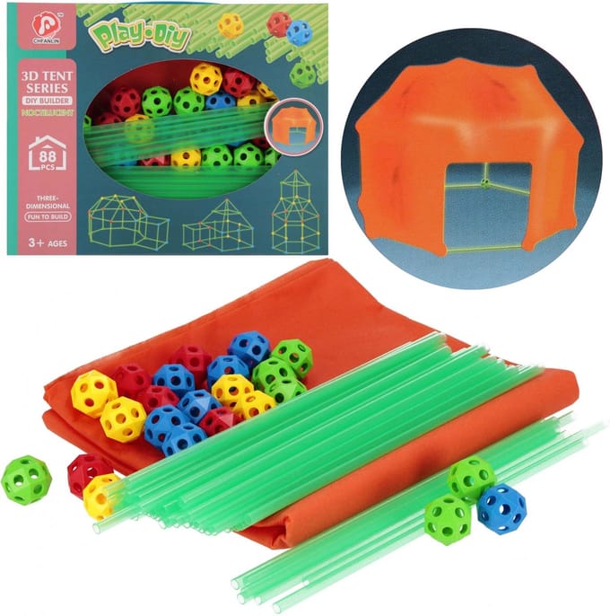 Bouw rietjes/ballen 88 stuks MEGA CREATIVE
