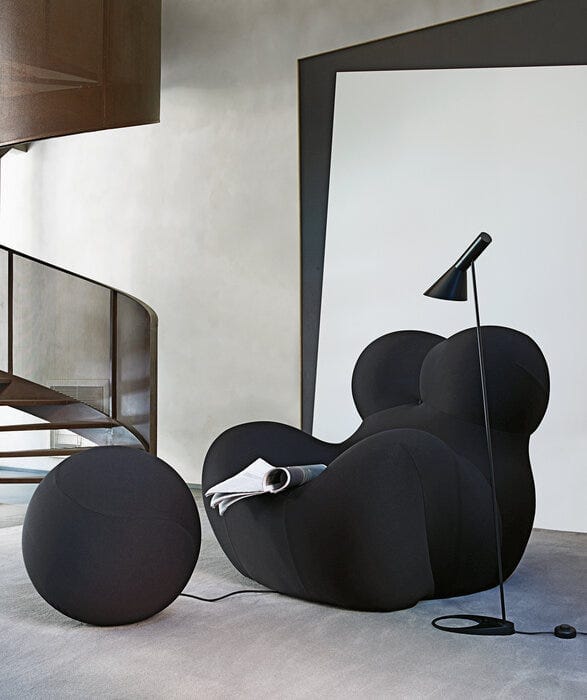 B&B Italia UP5_6 Fauteuil - Soara Black