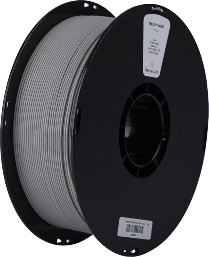 Kexcelled PLA Grijs Hout/Grey Wood 1.75mm 1kg 3D Printer filament