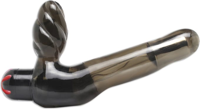 Pipedream Fetish Fantasy voorbind vibrator Vibrating Strapless Strap-Onmoke zwart - 5,5 inch