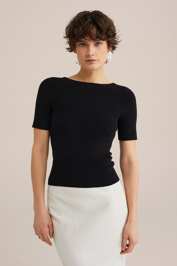 WE Fashion Knitted Pullover Black Taglia: XL | Maglioni a maglia Outlet | Donna | Nero