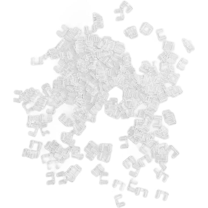 200 Pièces Manchon de Compression pour Lunettes Sans Monture Plastique Transparent Accessoires de Fixation Outils Montures Sans Monture white