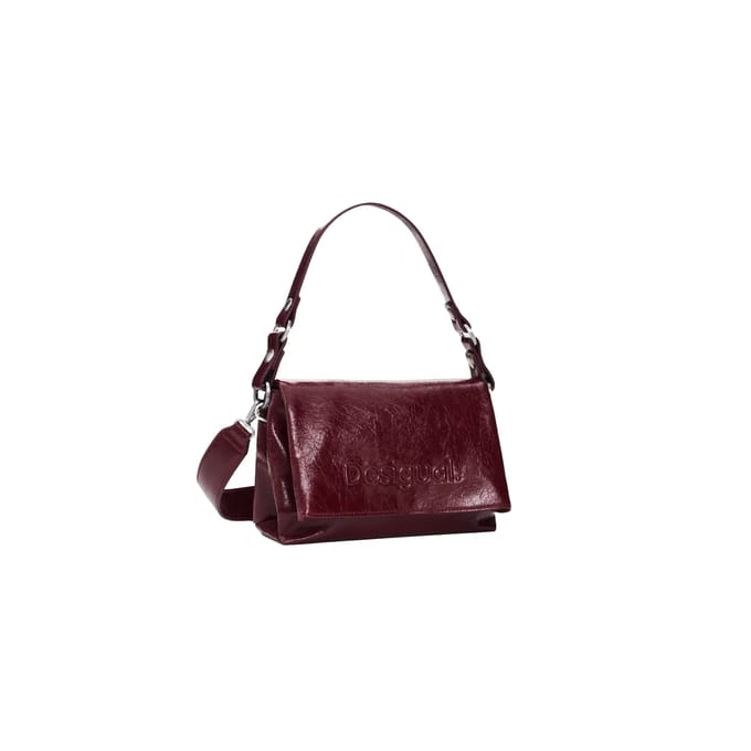 Desigual schoudertas Half Logo Venecia 4.0 Crossbody Bag Garnet donkerrood