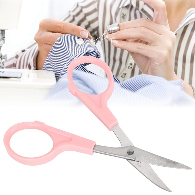 Multifunctionele Kleine Borduur Gebogen Scharen Garenknippende Scharen DIY Naaibenodigdheden white