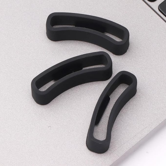 3 stuks Horlogeband Lusring Horlogeband Keeper Lus Beveiligingshouder Geschikt voor SUUNTO CORE black
