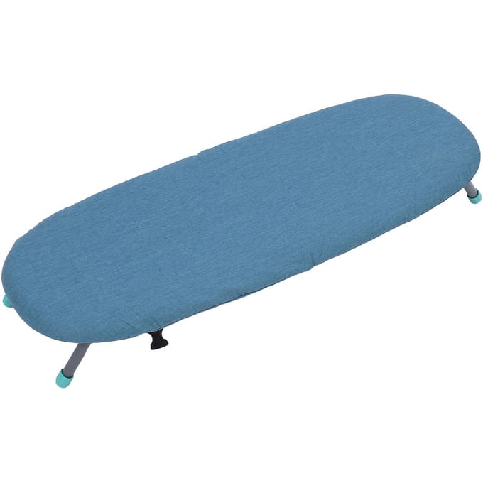 Planche à repasser pliable, pieds antidérapants, hauteur réglable, gain de place, pour petite taille gray