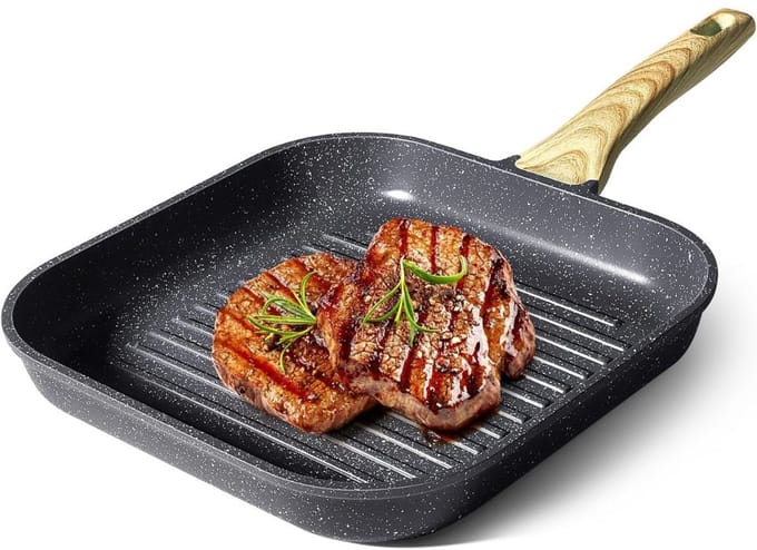 CRLYN® Grillpan Inductie - Keramische Pan - Vleespan BBQ