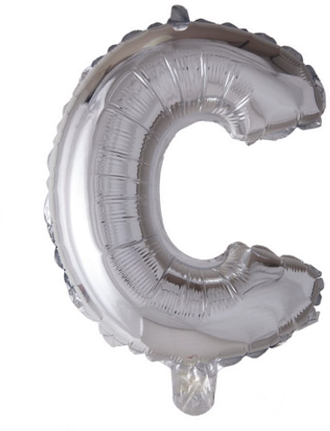 Folie Ballon Letter 40″ C - Zilver