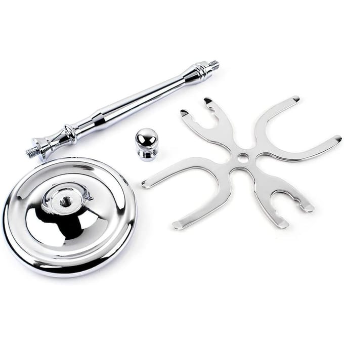 4-Tandige Scheermes en Borstel Stand Houder voor Scheerkwast Stand Gereedschap Scheeraccessoires white