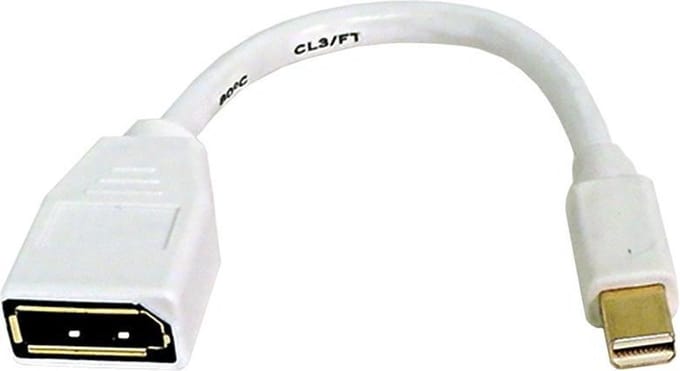 DrPhone MP02 Mini DisplayPort (m) naar DisplayPort (v) Adapter – 4K – Universele compatibiliteit – Wit