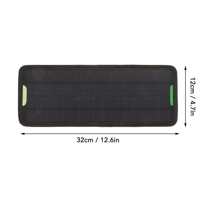 Auto Boot Zonnepaneel Acculader Onderhouder Auto Motorfiets Sleepboot Boot Camper 12V5W zwart