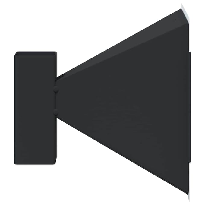 vidaXL Kogelvanger Zwart 17,5 x 17,5 x 17 cm Staal