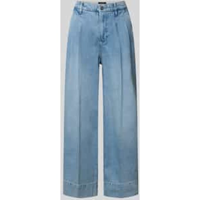 Wide leg jeans met steekzakken