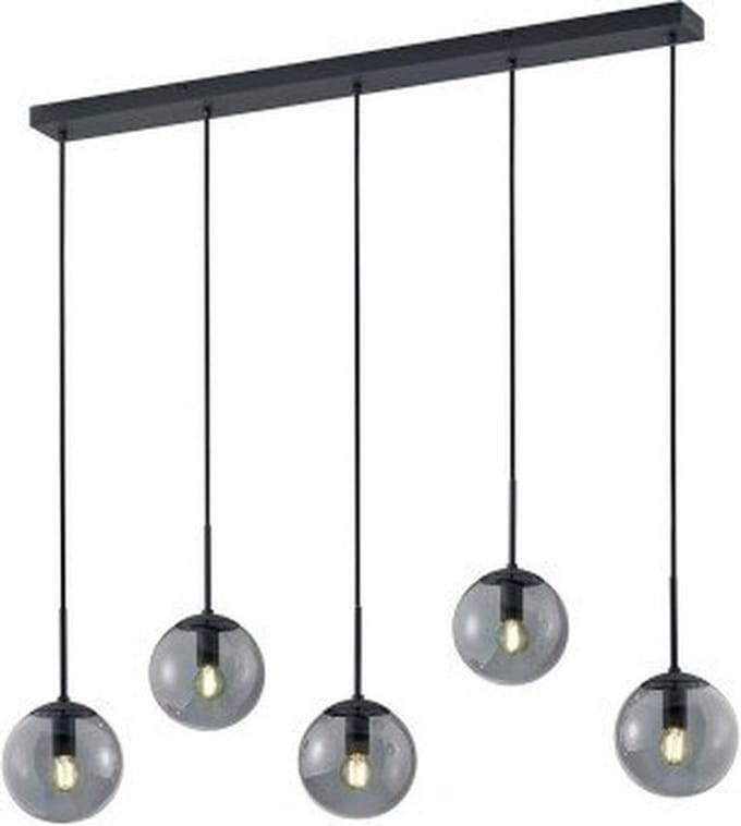 TRIO BALINI - Hanglamp - Antraciet - excl. 5x E14 28W