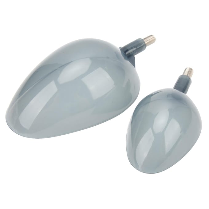 Ensemble de 2 pièces Appât de pêche Coulée Appât Lancer Cuillères Dispositif d'amorçage Appât de poisson Épuisette de coulée white