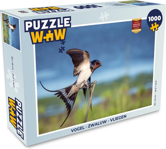 Puzzel Vogel - Zwaluw - Vliegen - Legpuzzel - Puzzel 1000 stukjes volwassenen