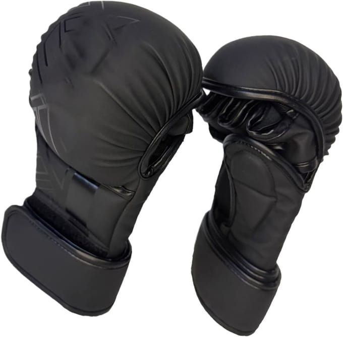 Bokshandschoenen - Sparring handschoenen - Intense training - Versterkte vulling - Ca. 22x12cm - Zwart