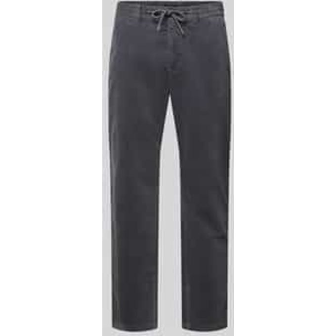 Tapered fit corduroy broek met structuurmotief