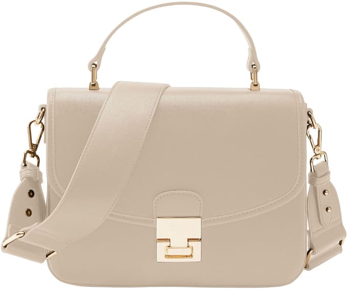 SEIDENFELT MANUFAKTUR Schoudertas Handtas Viiala Handbag Buttermilk Crème