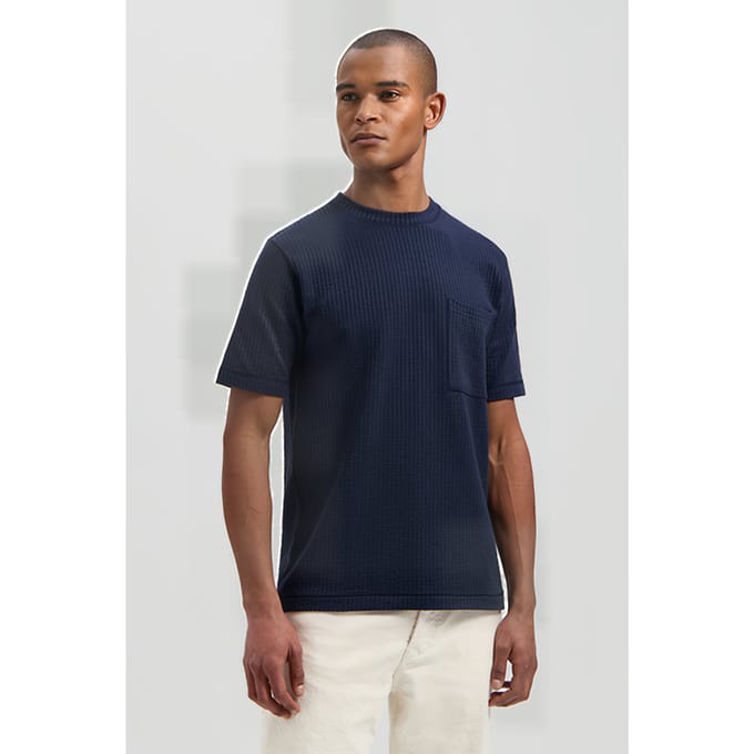 Dstrezzed Ds-wyatt Tee Dk. Navy Dk. Navy Taglia: S | Magliette basic Outlet | Uomo | Blu