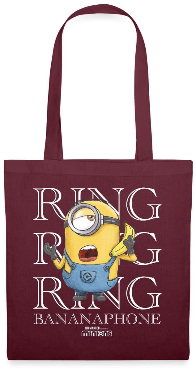 Minions Ring Bananaphone Ringen Tas Van Stof Schoudertas