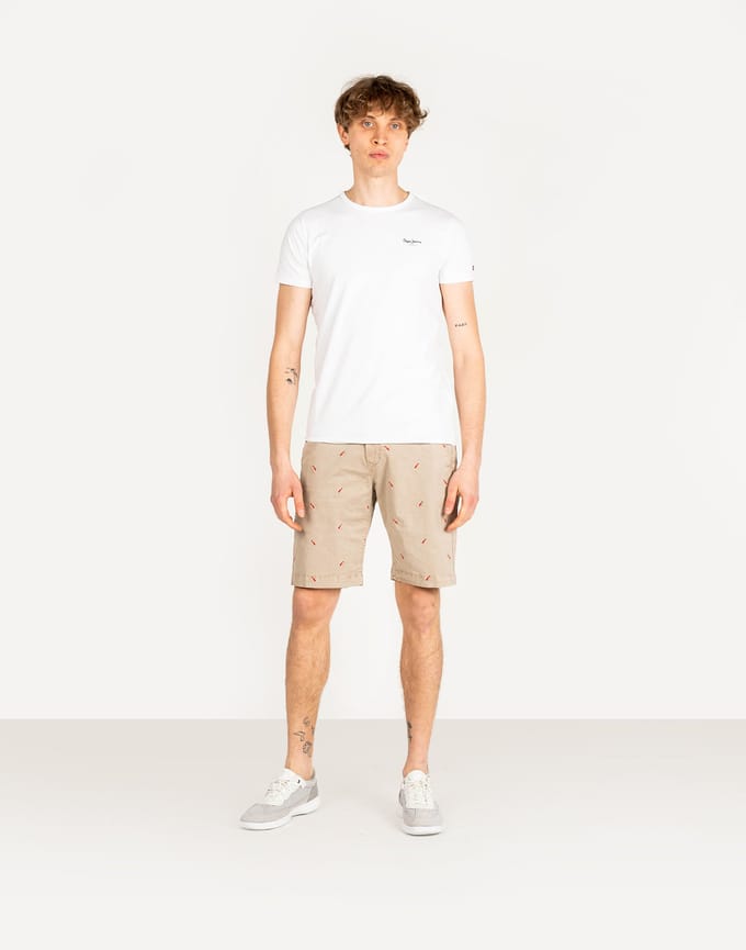 Pepe Jeans shorts Miles Short Icon Mannen beige