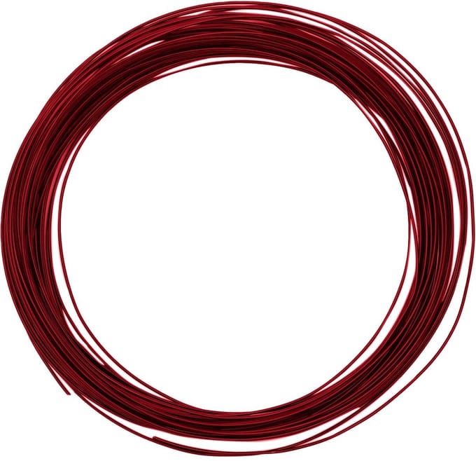 Vaessen Creative Aluminium Draad - 0,8mm - 15m - Rood