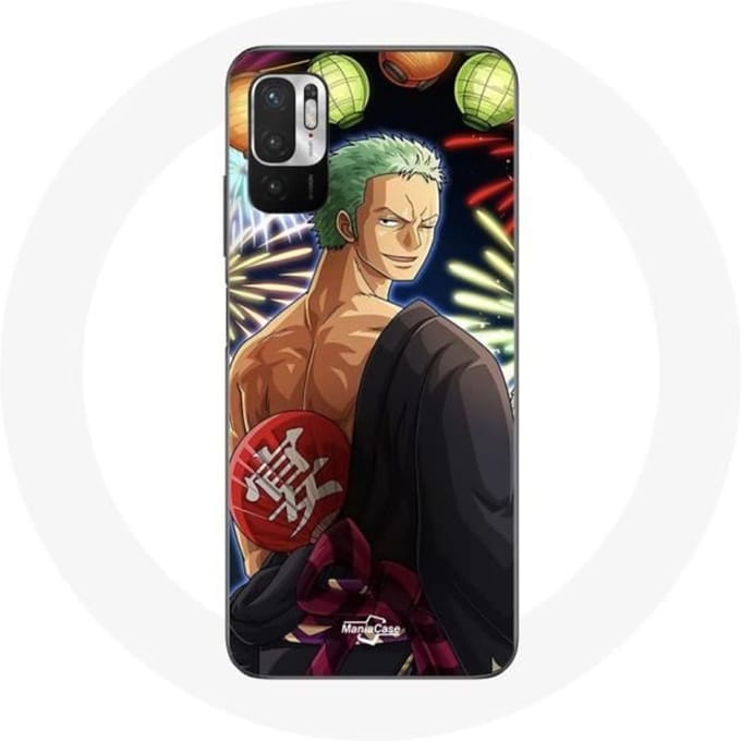 Coque pour Xiaomi Redmi Note 10 5G One Piece Joyeux noël Zoro Anime Manga