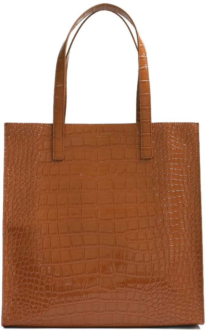 Ted Baker schoudertas Wenella Croc Effect Icon Bag Tan Lichtbruin