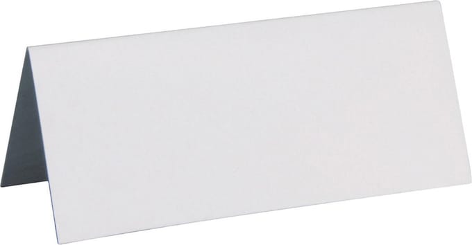Santex naamkaartjes - Bruiloft - mat wit - 10x stuks - 7 x 3 cm - plaatskaartjes