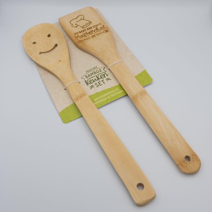 MASTERCHEF Vrolijke Bamboe Keukenset, cadeau idee voor verjaardag