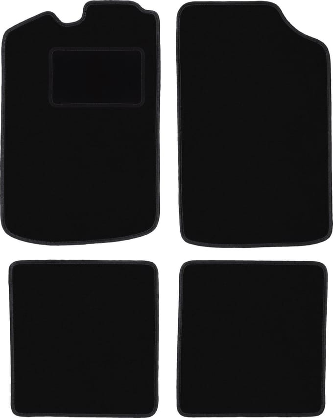 Zwarte veloursmatten voor: Volkswagen Golf I hatchback (1974-1983)