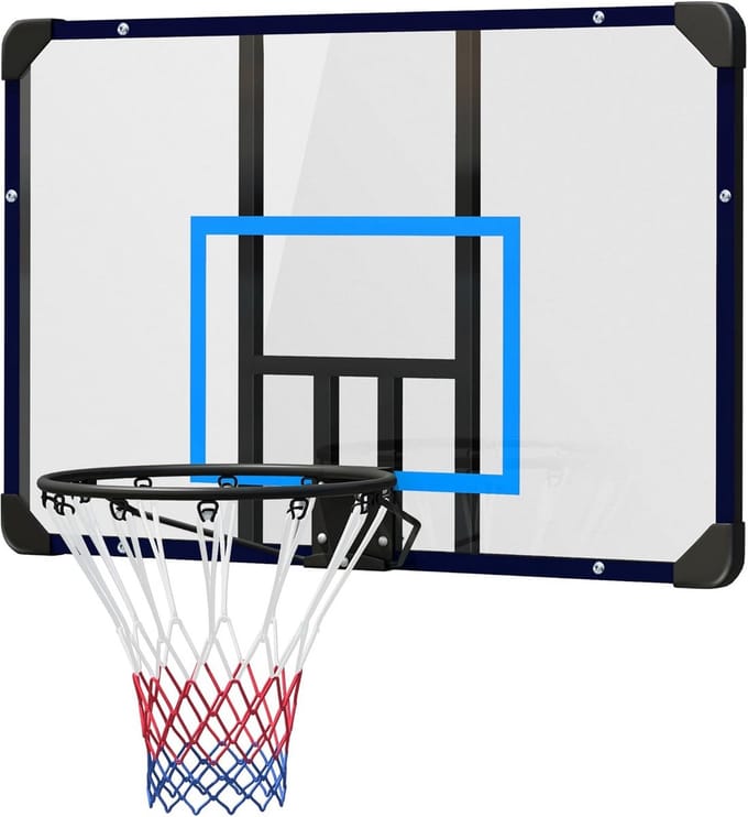 Basketbalbord met Professionele Springveer voor Binnen en Buiten