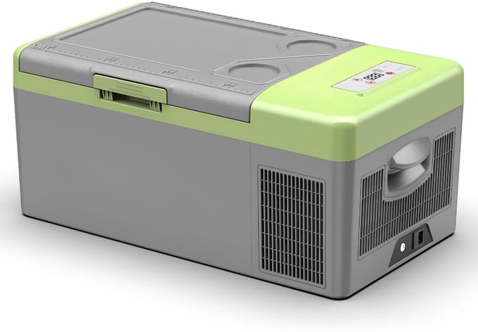 Koelbox - 15L - Compressor Koelbox - Auto Koelkast - Grijs - 32cm x 60cm x 26cm
