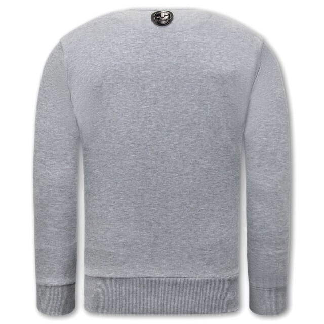 Heren Sweater - Straight Outta Ghetto - Grijs