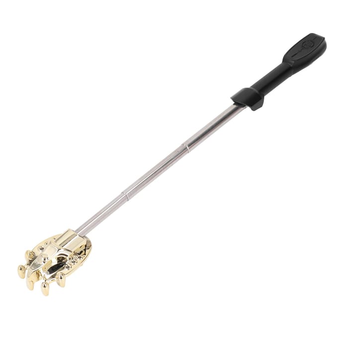 Gratte-dos électrique extensible de 45 cm, outil de massage efficace pour soulager les démangeaisons du dos et du corps noir