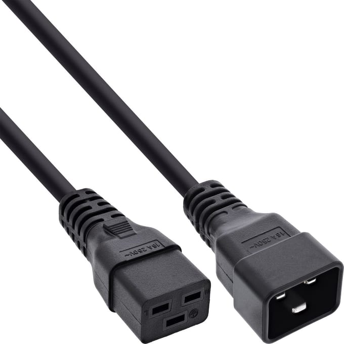 C19 - C20 stroomkabel voor UPS/PDU - 3x 1,50mm / zwart - 7,5 meter