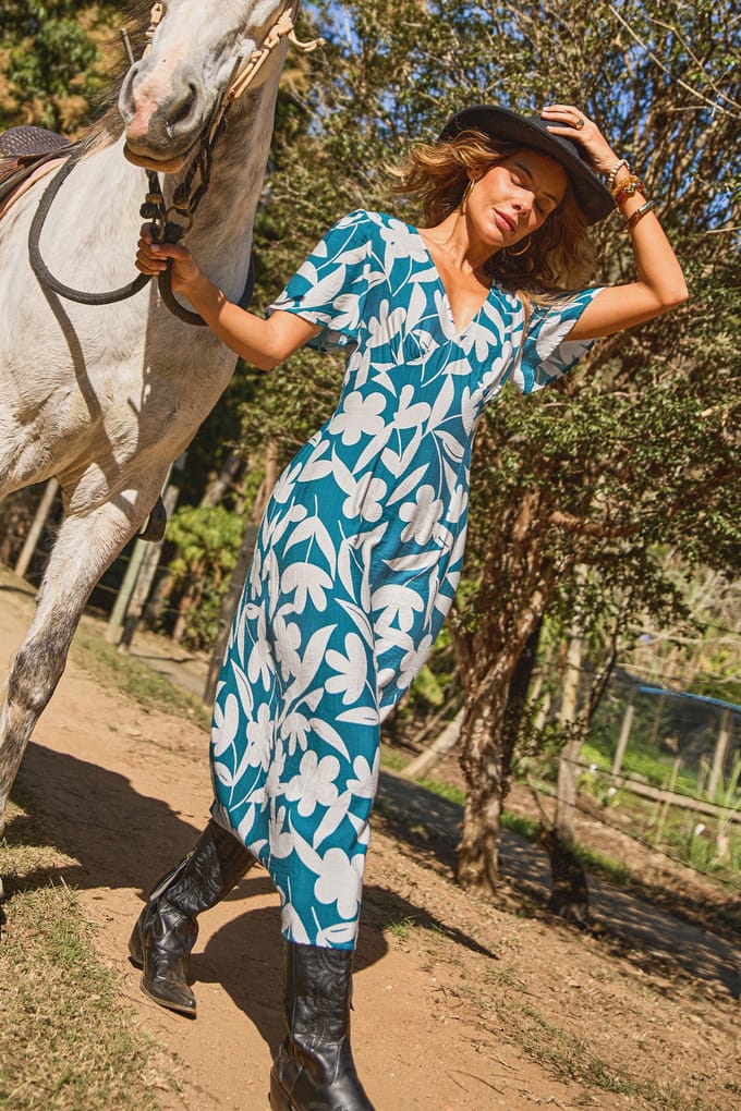 Coral Bay Tropische Midi Jurk