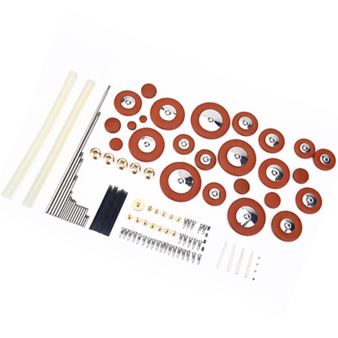 1 Set Altsaxofoon Reparatiegereedschap Altsax Muziekinstrument Schroeven Pad Moer DIY Accessoires brown