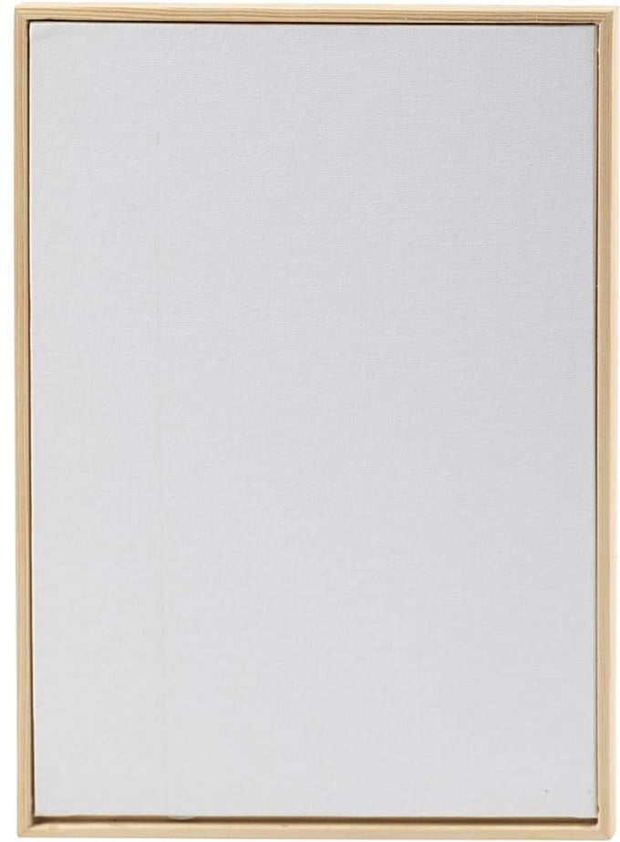 Creativ Company Canvas Paneel met lijst A4 280 gr Wit 10 Stuks