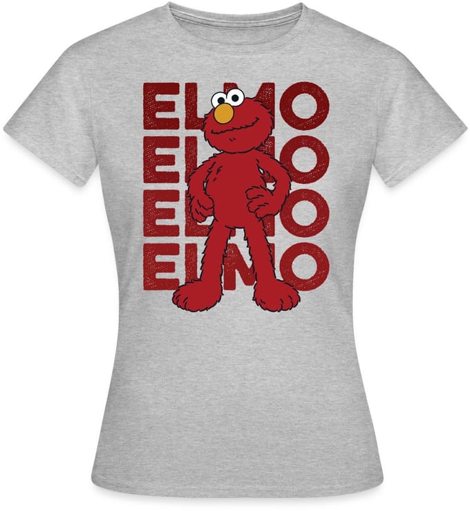 Sesamstraat Elmo Pose T-Shirt Dames