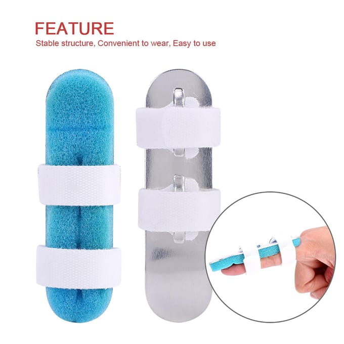 Vinger Kikker Spalk Aluminium Buigbare Ondersteuning Beugel Vervorming Correctie S S blue