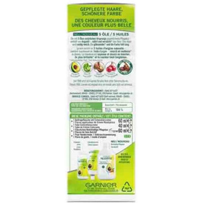 Garnier - Nutrisse Ultra Crème Permanente Haarkleuring - 3.12 Chatain Foncé Froid