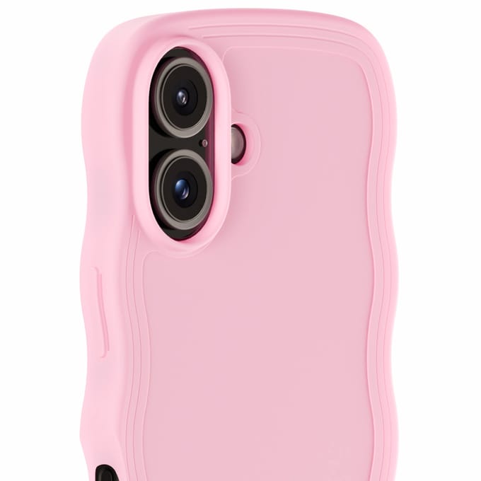 Holdit Wavy Case geschikt voor Apple iPhone 16 - Pink